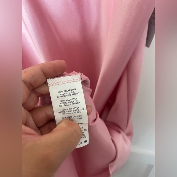 NWT BEBE Blush Satin Slip Dress X Large - Picture 9 of 11